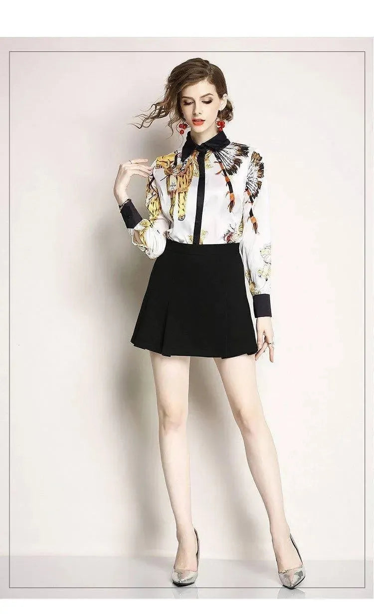 Printed Chiffon Women Shirts - Women's Shirt - LeStyleParfait