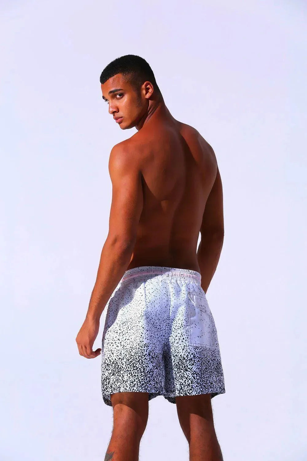 Printed Patchwork Men Beach Shorts - Beach Shorts - LeStyleParfait