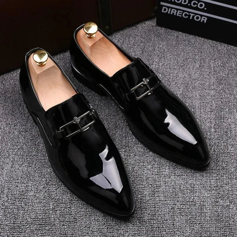 Puccini Elegant Patent Leather Shoes - Loafer Shoes - LeStyleParfait