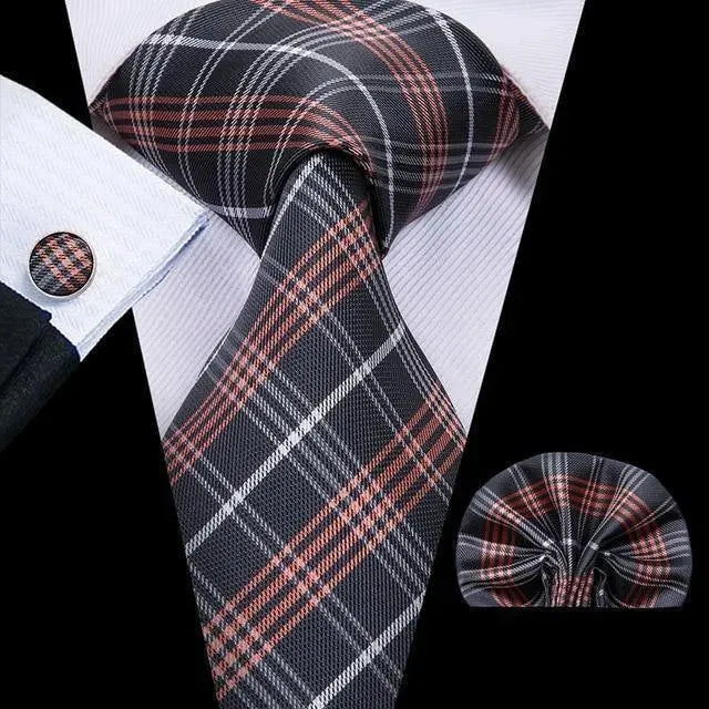 Pure Dedication Cufflink Necktie Set - Necktie | LeStyleParfait-Necktie