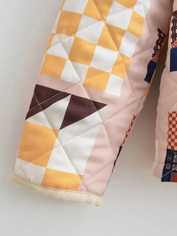 Quilted Contrasting Women Winter Jacket - Winter Jacket - LeStyleParfait