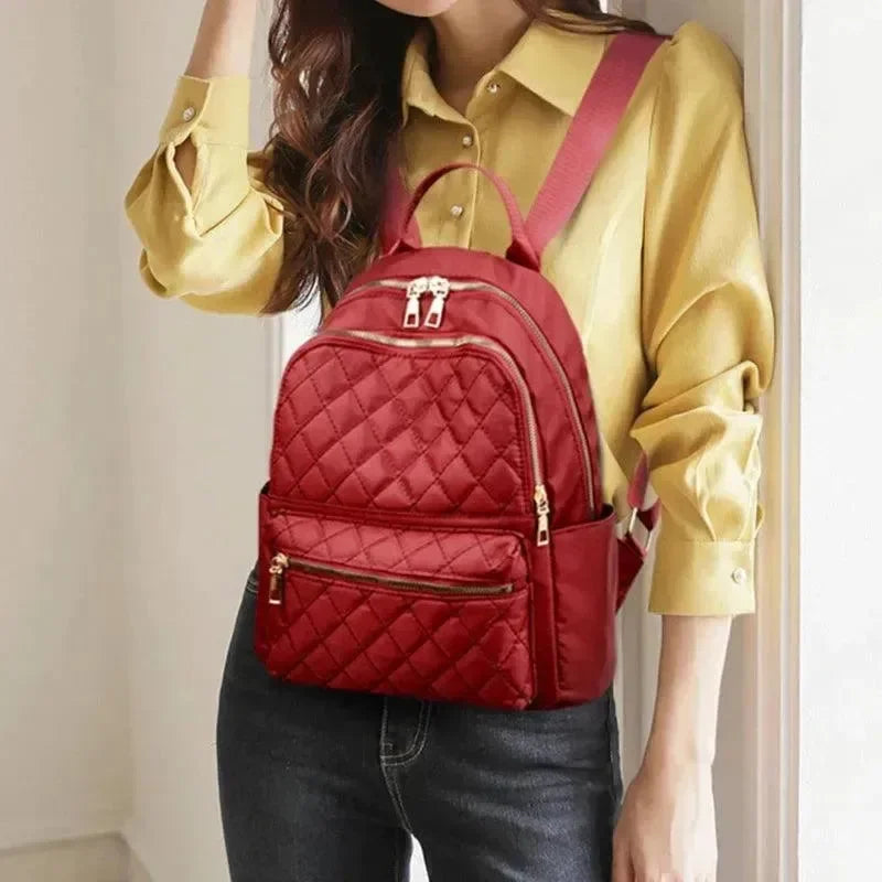 Quilted Nylon Women's Travel Backpack - Backpack - LeStyleParfait