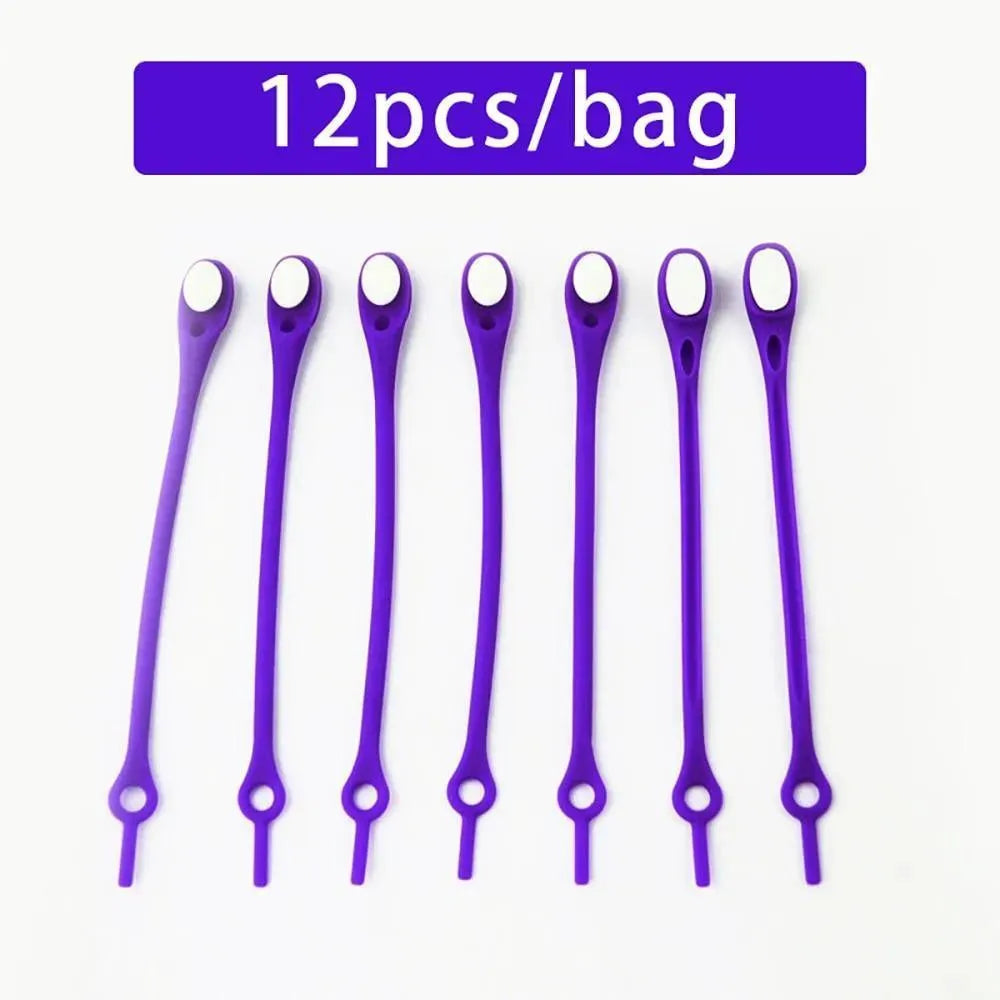 Rainbow No Tie Shoelaces 12pcs/ Lot - Shoelaces - LeStyleParfait