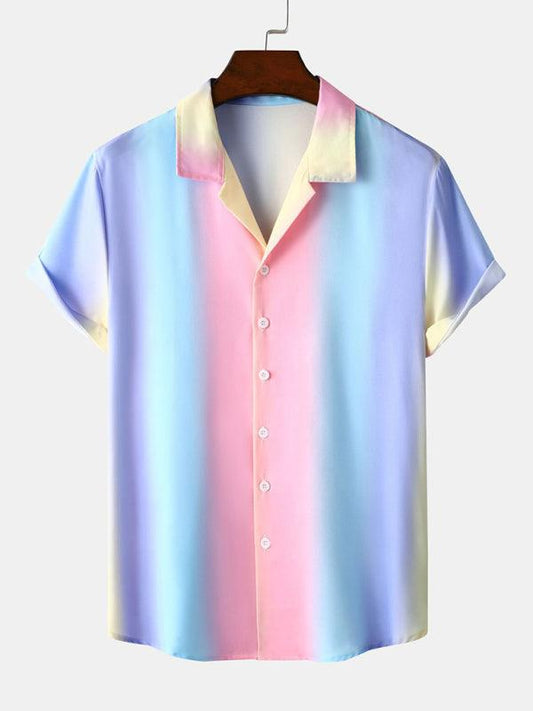 Rainbow Short Sleeve Shirt - Shirt - LeStyleParfait Kenya