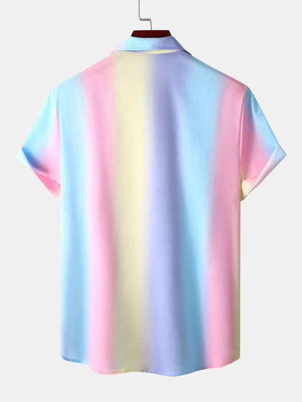 Rainbow Short Sleeve Shirt - Shirt - LeStyleParfait Kenya