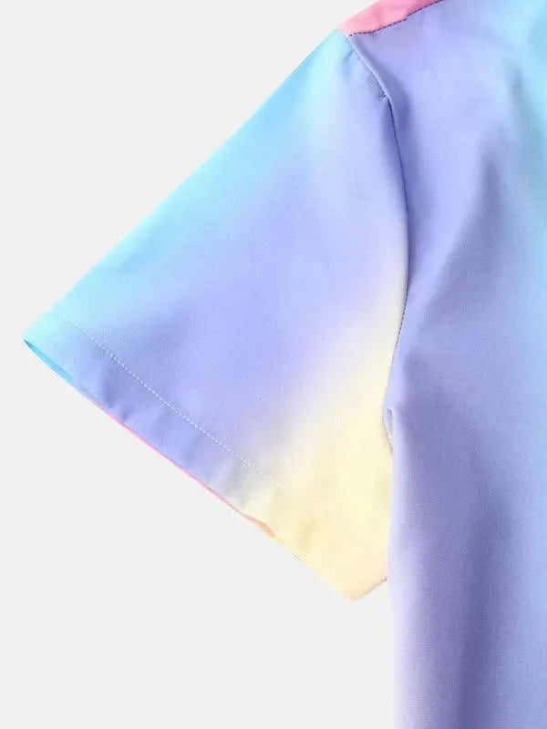 Rainbow Short Sleeve Shirt - Short Sleeve Shirt - LeStyleParfait