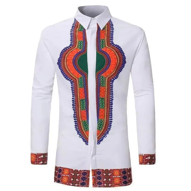 Red African Men Shirt - African Shirt - LeStyleParfait