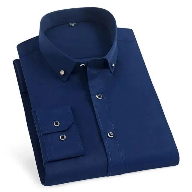 Refined Gentleman Men Dress Shirt - Dress Shirt - LeStyleParfait