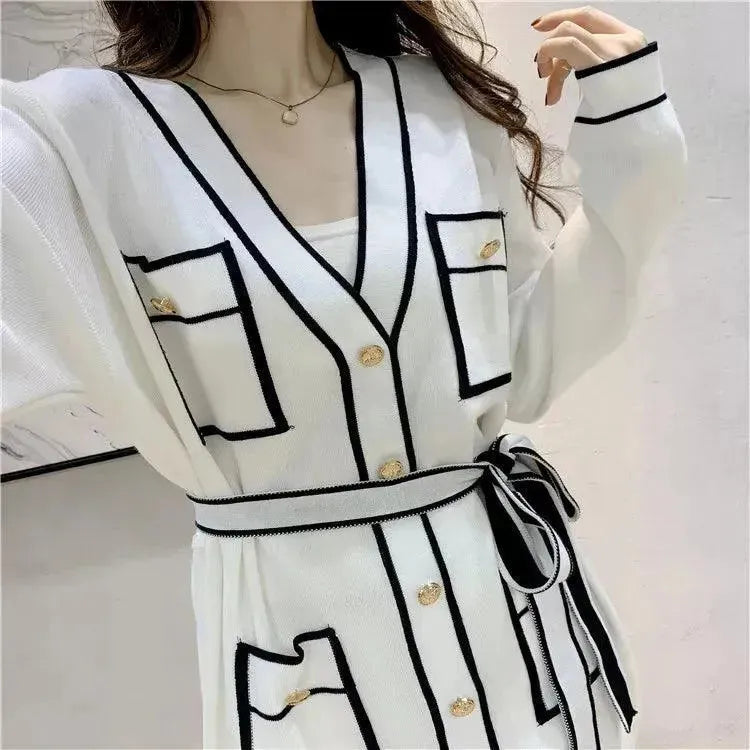 Relaxed Women Casual Twill Two-Piece Set - Casual Pants Set - LeStyleParfait