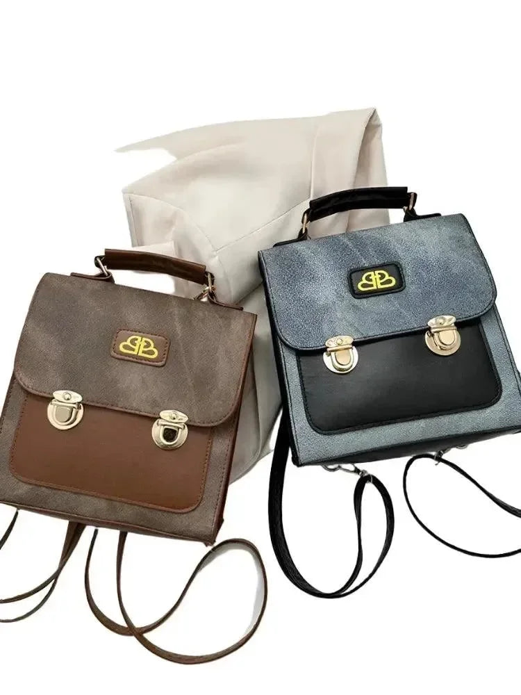 Retro Denim Pattern Women's Backpack - Backpack - LeStyleParfait