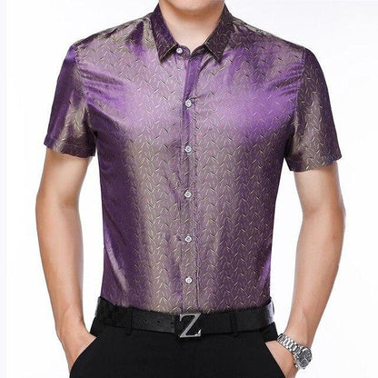 Reynolds Striped Silk Shirt For Men - Shirt - LeStyleParfait Kenya