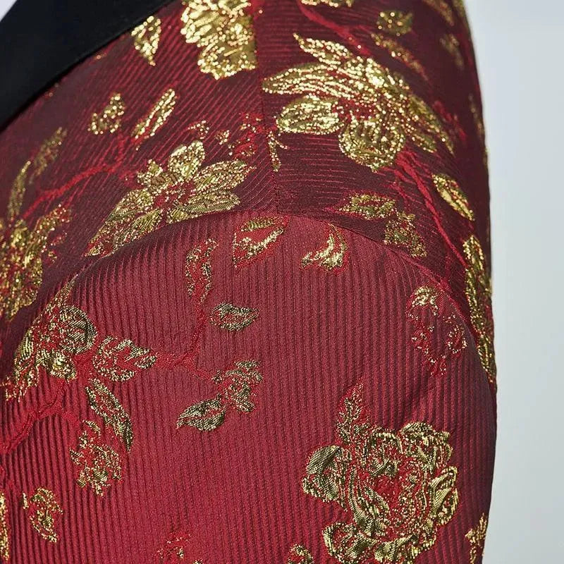 Ricardo Floral Tuxedo Suit - Three Piece Suit - Tuxedo Suit - LeStyleParfait