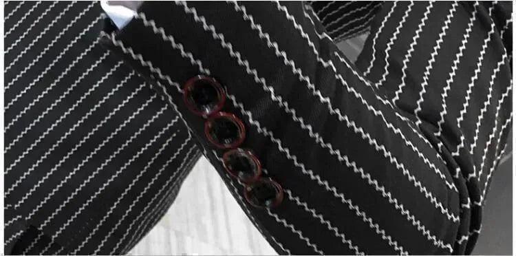 Richardson Three Piece Striped Suit - Three Piece Suit - LeStyleParfait