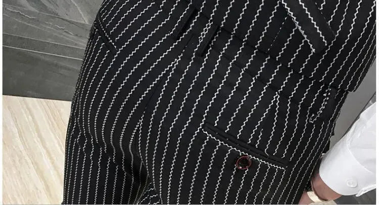 Richardson Three Piece Striped Suit - Three Piece Suit - LeStyleParfait