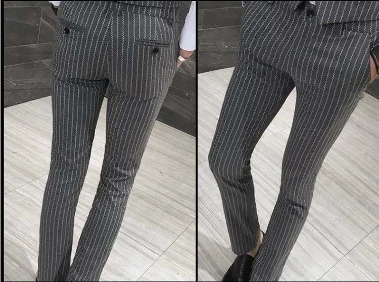 Richardson Three Piece Striped Suit - Three Piece Suit - LeStyleParfait