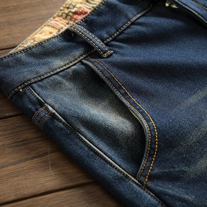 Ripped Fleece Winter Jeans For Men - Pants - LeStyleParfait Kenya