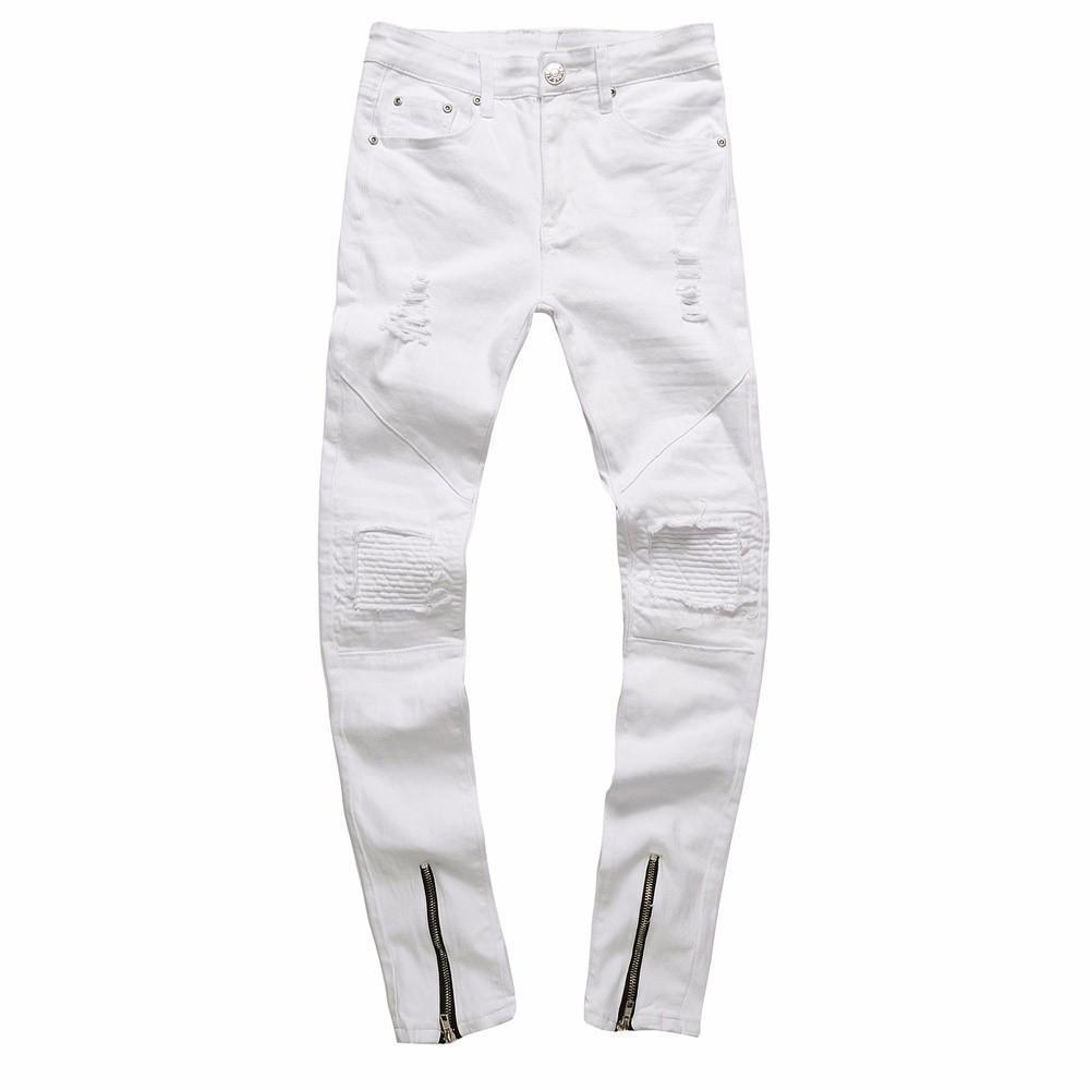 Ripped Slim Fit Denim Jeans For Men - Pants - LeStyleParfait Kenya