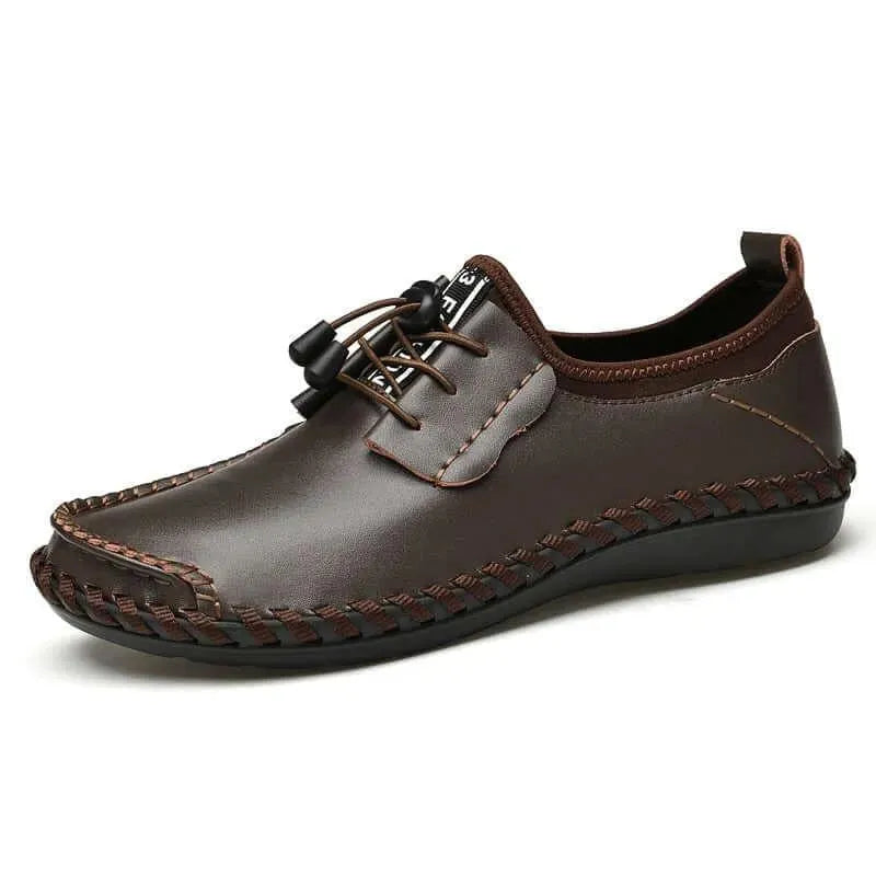 Ripple Lace-Up Leather Shoes - Casual Shoes - LeStyleParfait