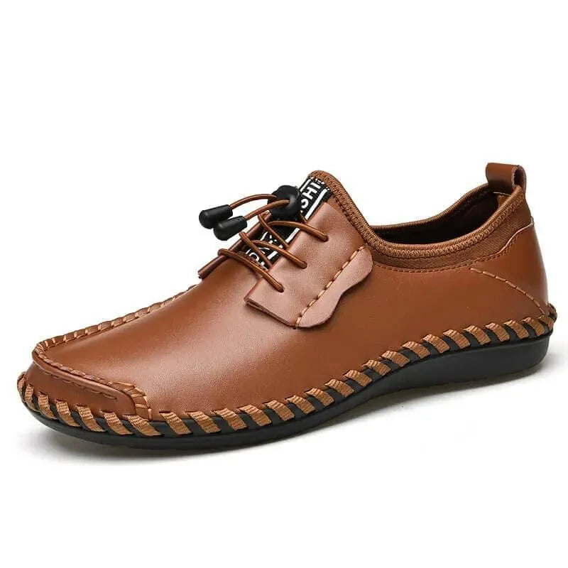 Ripple Lace-Up Leather Shoes - Casual Shoes - LeStyleParfait