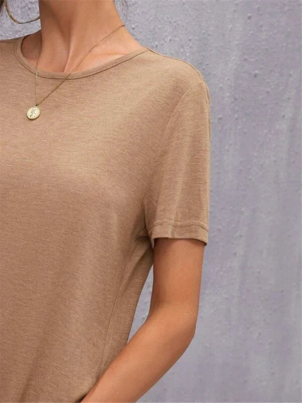 Women Elegant Solid Pink Midi Dress - Solid Midi Dress - LeStyleParfait