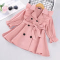 Ruffled Trench Coats For Girls - Trench Coat - LeStyleParfait
