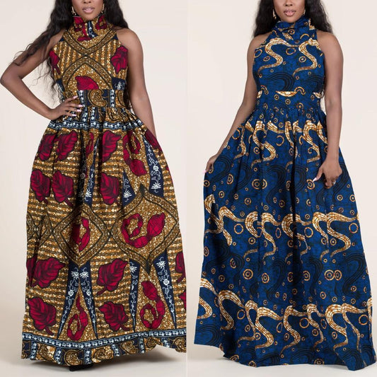 Selita Plus Size Sleeveless African Dress - Dress - LeStyleParfait Kenya
