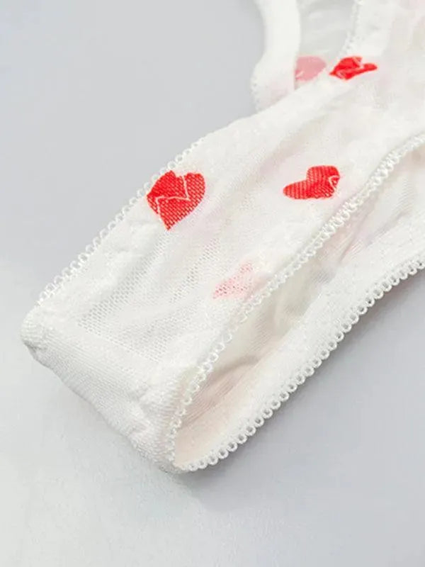 Sexy Love Mesh Sexy Underwear Set - Bralette Set - LeStyleParfait