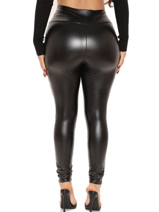Sexy Slim Fit Leather Women's Pants - Women Pants - LeStyleParfait Kenya