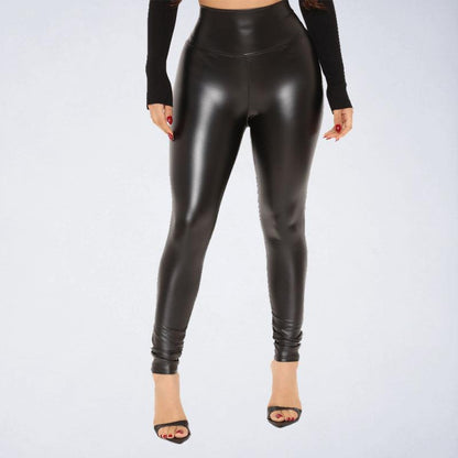 Sexy Slim Fit Leather Women's Pants - Women Pants - LeStyleParfait Kenya