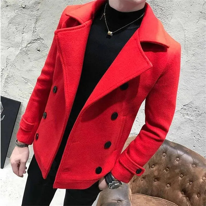 Short Double Breasted Pea Coat - Pea Coat - LeStyleParfait