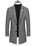 Single-breasted Men's Coat - Coat - LeStyleParfait
