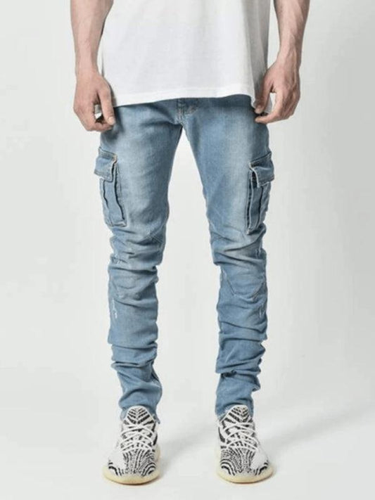 Skinny Cargo Jeans For Men - Men's Jeans - LeStyleParfait Kenya