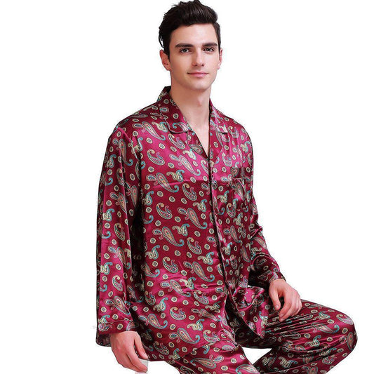 Sleepwear-Men's Paisley Pajama - Sleepwear - LeStyleParfait Kenya