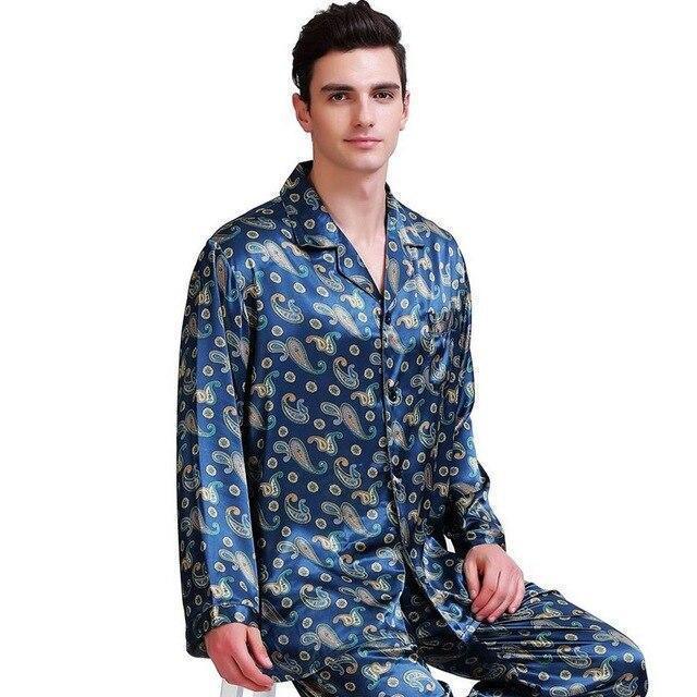 Sleepwear-Men's Paisley Pajama - Sleepwear - LeStyleParfait Kenya