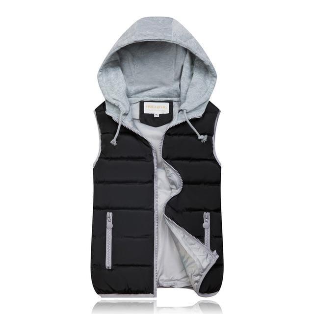 Sleeveless Hooded Vest Jackets - Jacket - LeStyleParfait Kenya