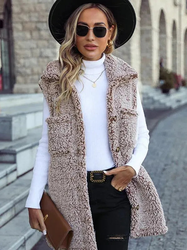 Sleeveless Long Women Winter Coat - Winter Coat - LeStyleParfait