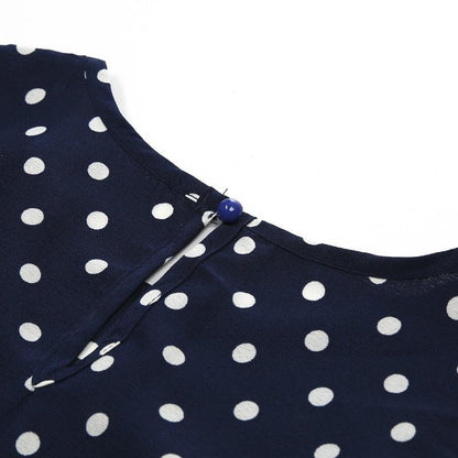 Sleeveless Polka Dots Maxi Dress - Dress - LeStyleParfait Kenya