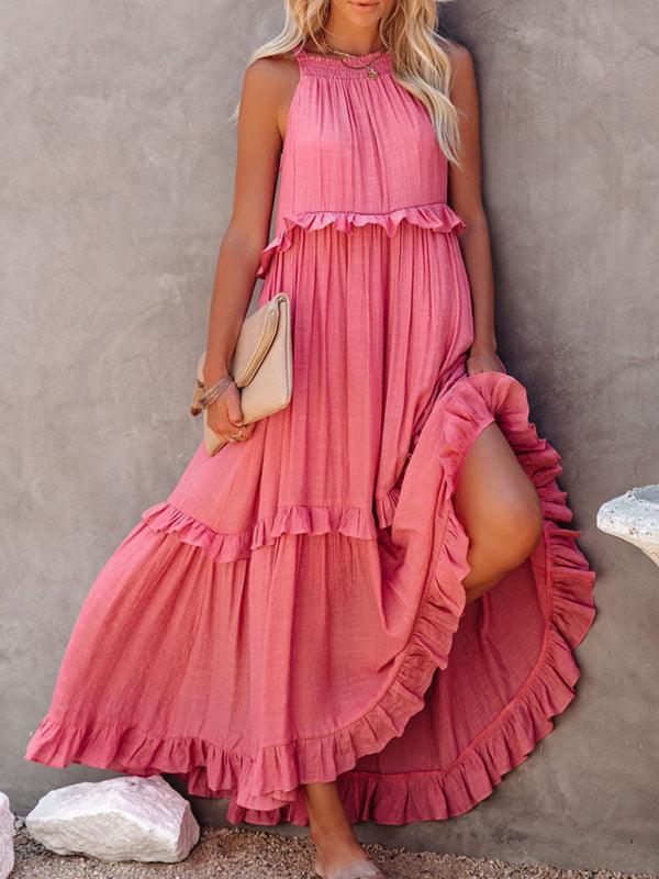 Sleeveless Ruffle Maxi dress - Maxi Dress - LeStyleParfait Kenya