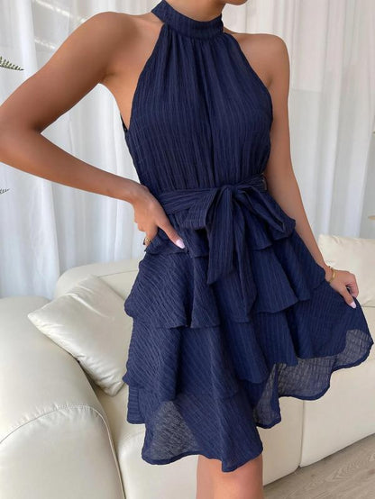 Sleeveless Ruffled Party Dress - Dress - LeStyleParfait Kenya