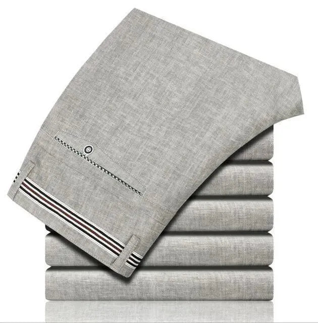 Slim Fit Casual Linen Pants For Men - Linen Pants - LeStyleParfait