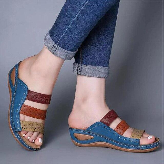 Slip On Summer Wedge Sandals