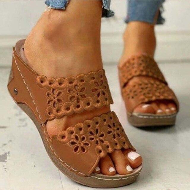 Slip-On Wedges Sandals