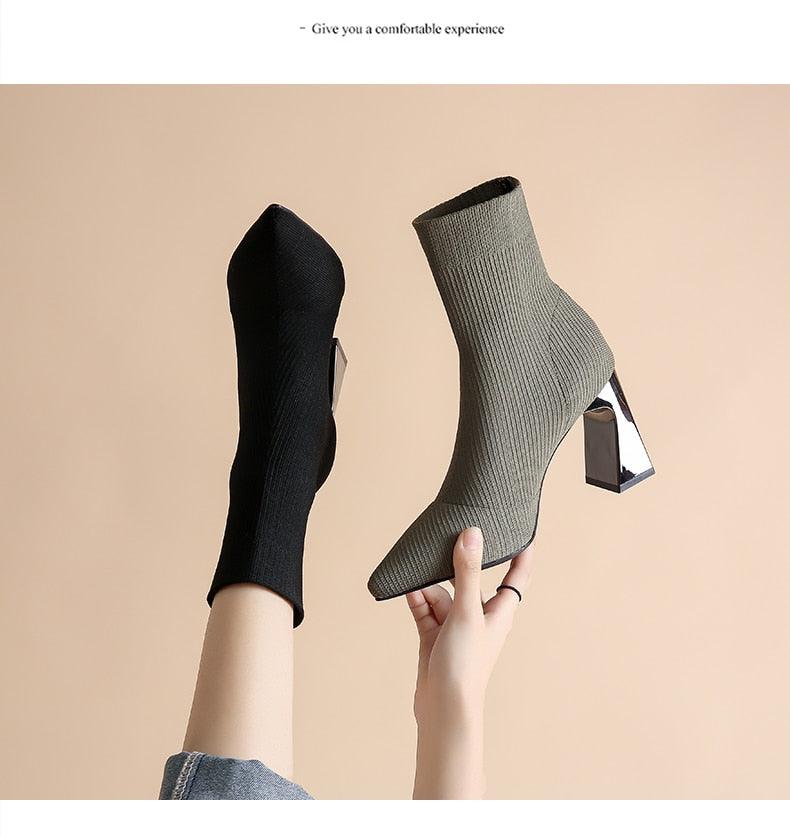 Sock Ankle Boots - Shoes - LeStyleParfait Kenya