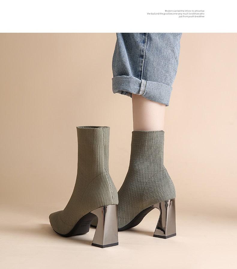 Sock Ankle Boots - Shoes - LeStyleParfait Kenya