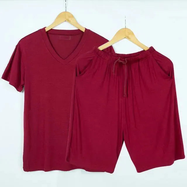 Soft Touch Men Pajama Set - Pajama Shorts Set - LeStyleParfait