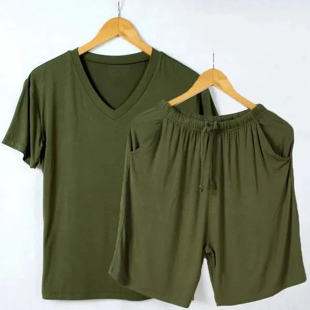 Soft Touch Men Pajama Set - Pajama Shorts Set - LeStyleParfait