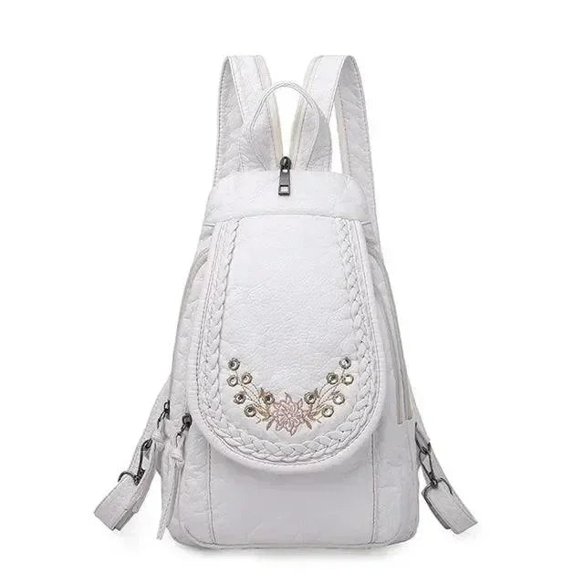 Solid Color Nylon Lightweight Travel Backpack - Backpack - LeStyleParfait