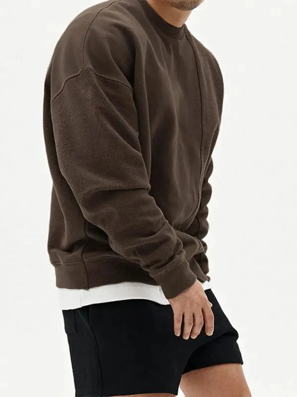 Solid Crew Neck Men Sweatshirt - Men Sweatshirt - LeStyleParfait