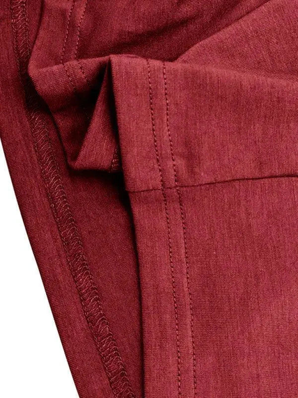 LeStyleParfait Men's T-Shirts Casual Polo Plain-Solid Long Sleeves-Polo Shirt