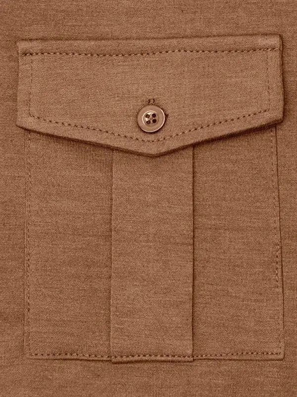 LeStyleParfait Men's T-Shirts Casual Polo Plain-Solid Long Sleeves-Polo Shirt